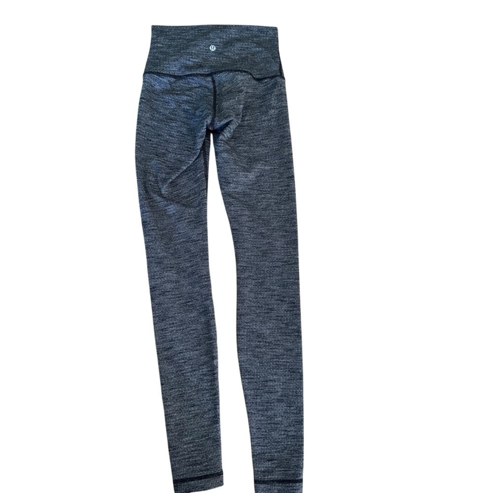 Lululemon Wunder Under Hi-Rise Tight 28” Luon Variegated Knit Heathered Black 4 - Picture 6 of 12